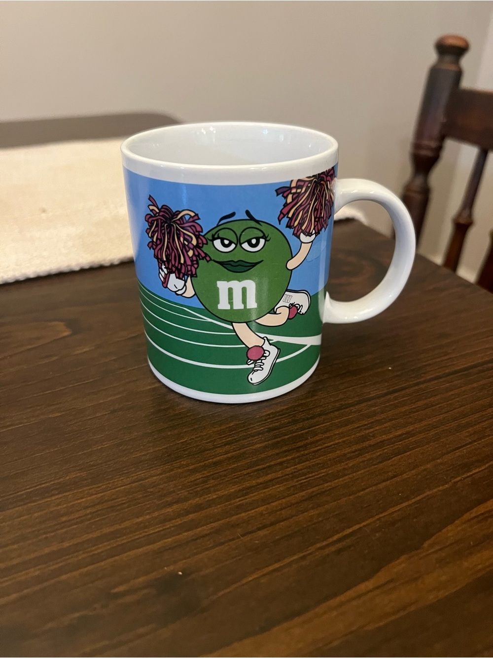 vintage M&M's Collectible Football Sports Mug
